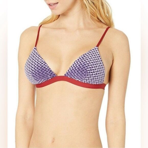 Onia Purple Rain Diamond Bikini Top Small Bottom XS NWT - Picture 3 of 10